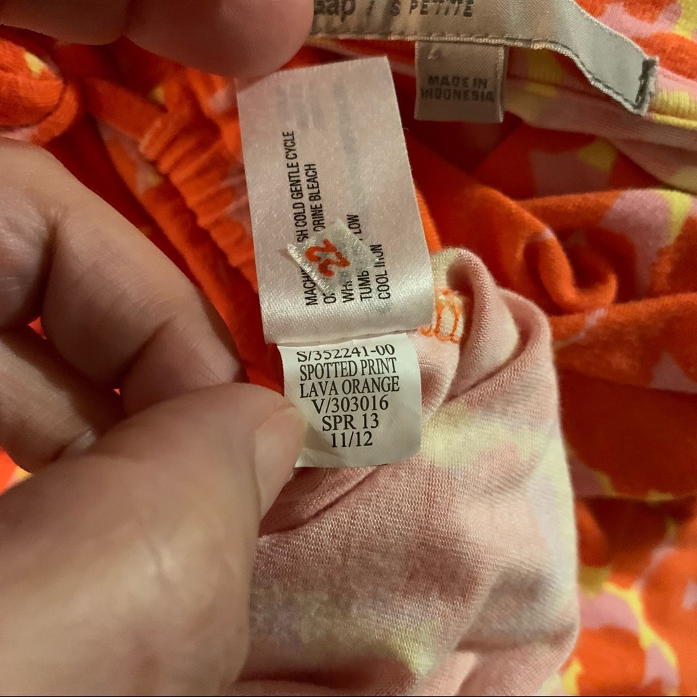 Gap Lava Orange Sleeveless Maxi Dress SP - Picture 9 of 9